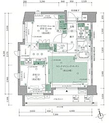 アージョ早稲田 2LDKの間取図画像