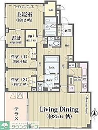 大山パークヒルズ 3LDKの間取図画像
