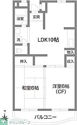 ファルム烏山 3DKの間取図画像