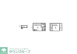 ソルナクレイシア学芸大学 1DKの間取図画像