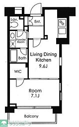 PRIMEURBAN用賀 1LDKの間取図画像
