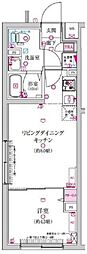 ラフィスタ豪徳寺 1LDKの間取図画像