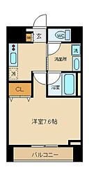 アーバン・チェリーヒルズ 1Kの間取図画像