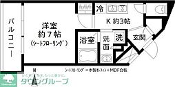 GRAND三軒茶屋WEST 1Kの間取図画像