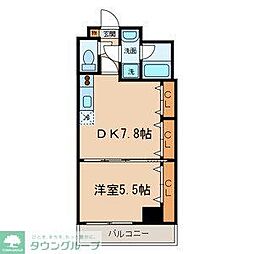The・Tles下馬 1DKの間取図画像