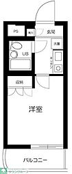 ラ・レジダンス・ド・パンデュール 1Kの間取図画像