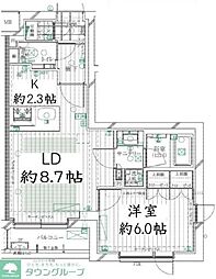 REGALIZ明大前 1LDKの間取図画像