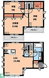 北野4丁目戸建賃貸住宅 2階3LDKの間取り