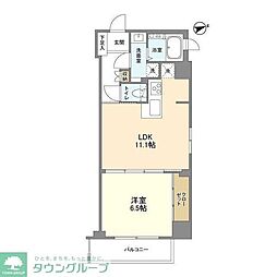 Ｌａ　Ｄｏｕｃｅｕｒ富ヶ谷 1階1LDKの間取り