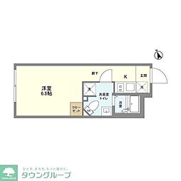 ＳＰＨＥＲＥ　ＹＯＹＯＧＩＵＥＨＡＲＡ　ＨＩＬＬＴＯＰ 地下1階1Kの間取り