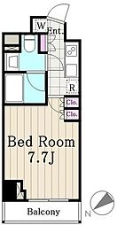 ステラメゾン三軒茶屋 5階1Kの間取り