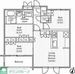 nido SAKURAGAOKA 3LDKの間取図画像