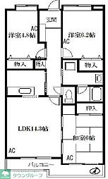 プレイス・アイズ 3LDKの間取図画像