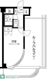 ウイング西荻南 1Kの間取図画像