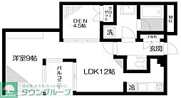 コート向ケ丘 1SLDKの間取図画像