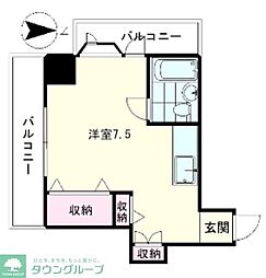 カル・フール瀬田 ワンルームの間取図画像