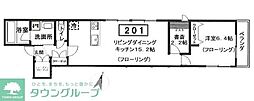 クラインヴァルト 1SLDKの間取図画像