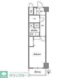 ヴィア明大前 1Kの間取図画像