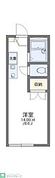レオパレスリバーサイド染地 1Kの間取図画像