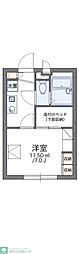 レオパレスKI 1Kの間取図画像