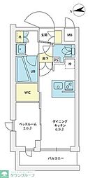 世田谷区赤堤2丁目マンション 1DKの間取図画像