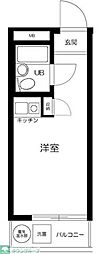 TOP二子玉川2 ワンルームの間取図画像