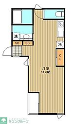 モン・サン・リュール経堂 ワンルームの間取図画像