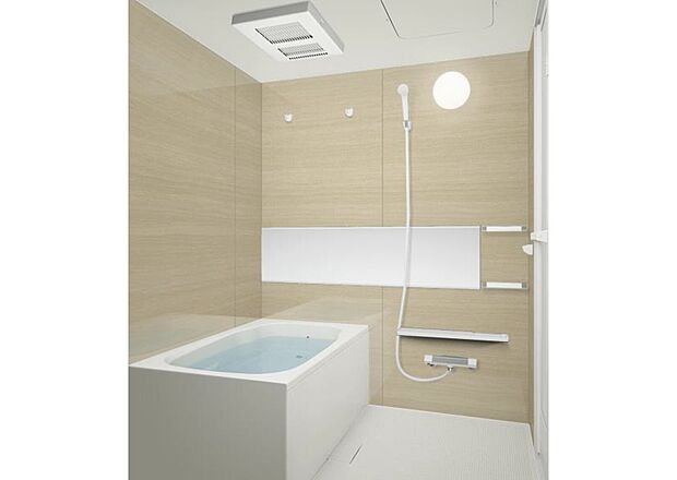 浴室仕様イメージ 2024年5月完成予定 小さなお子様からお年寄りまで使いやすいバリアフリー設計です。