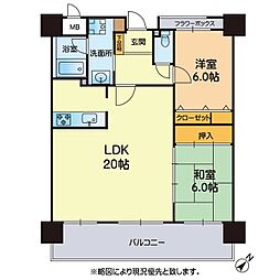 間取図画像 2LDK