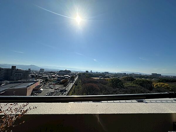 最上階南側からの眺望景色◎