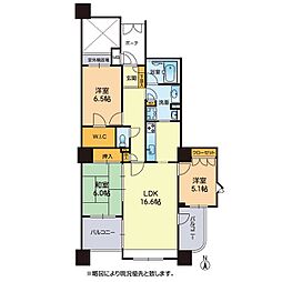 グランドメゾン古城公園 3LDKの間取図画像