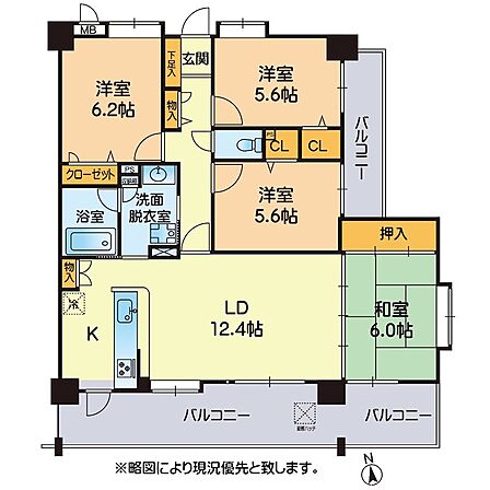 4LDK 間取り
