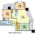 間取り：3LDLK（専有面積：73.15m2、バルコニー面積：17.88m2）
