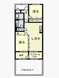 間取図画像 2SLDK
