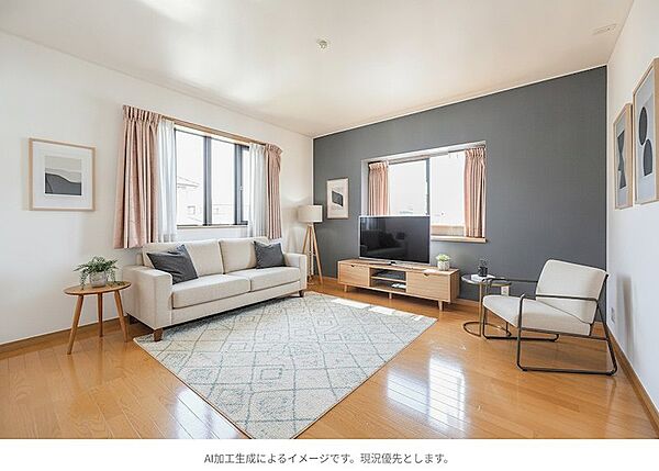 ※この画像はAIによる家具設置イメージ画像になります。物件には家具・家電インテリアは含まれません。