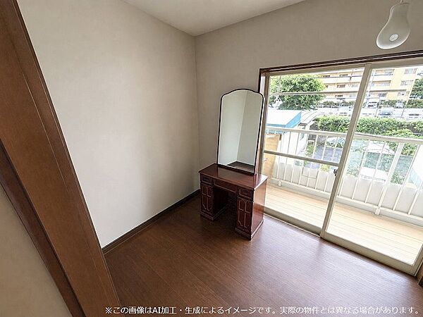2階洋室※この画像はAI加工・生成によるイメージです。実際の物件とは異なる場合があります。