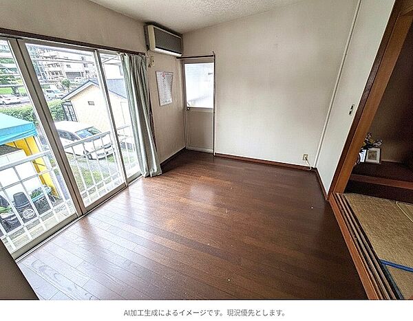 2階洋室※この画像はAI加工・生成によるイメージです。実際の物件とは異なる場合があります。