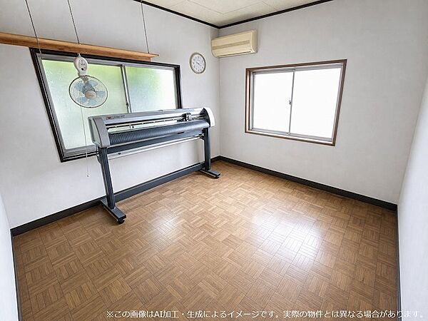 1階洋室※この画像はAI加工・生成によるイメージです。実際の物件とは異なる場合があります。