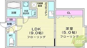 北海道札幌市北区北二十三条西8丁目（賃貸アパート1LDK・2階・30.42㎡） その2