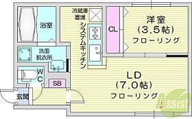 M.aLTo Primo  ｜ 北海道札幌市西区西町南15丁目（賃貸マンション1LDK・4階・30.65㎡） その2