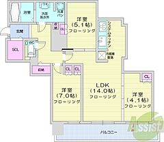物件の間取り