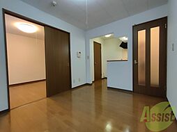 札幌市営東豊線 東区役所前駅 徒歩6分の賃貸アパート 2階1LDKのリビング/ダイニング