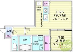 間取図画像 1LDK