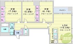 間取図画像 3LDK
