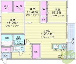 間取図画像 3LDK