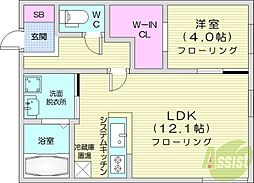間取図画像 1LDK