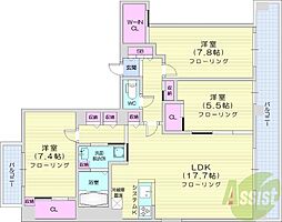 間取図画像 3LDK
