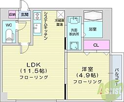 間取図画像 1LDK