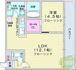 ANGEROSE 1LDKの間取図画像