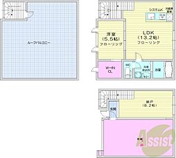 KP-Garageコトニ 1SLDKの間取図画像
